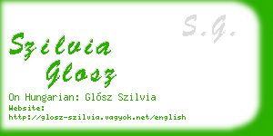 szilvia glosz business card